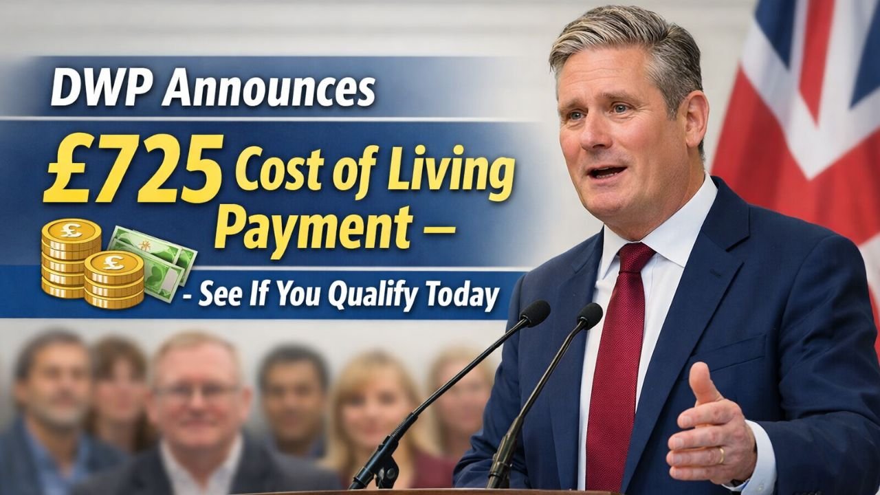 DWP Announces £725 Cost of Living Payment for 2026 – See If You Qualify Today