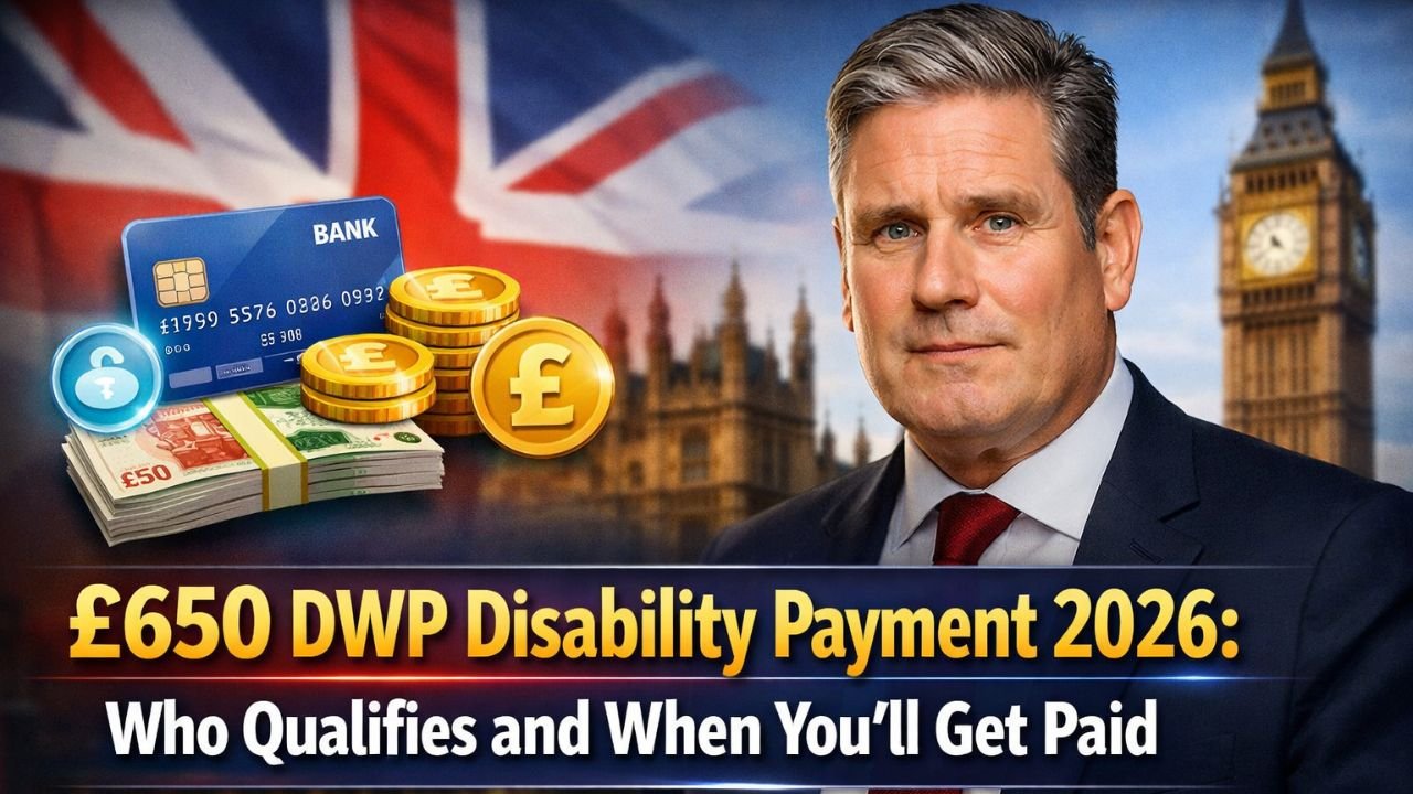 £650 DWP Disability Payment 2026: Who Qualifies and When You’ll Get Paid