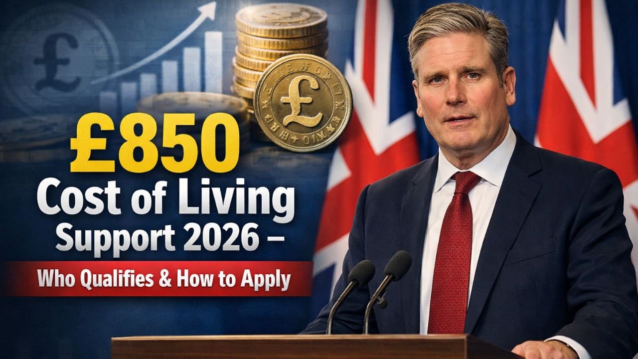 £850 Cost of Living Support 2026: Who Qualifies, Official Updates & How to Apply